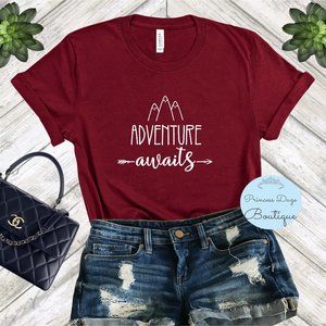 Adventureβ Awaits Graphic Tee Shirt